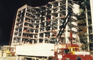 The Murrah Federal Building following the Oklahoma City bombing in 1995. Disaster investigators and emergency personnel may find themselves better able to assess and respond to terrorist attacks and industrial accidents with the aid of a new computational tool that determines the energy from explosions near the Earth’s surface. Credit: FEMA