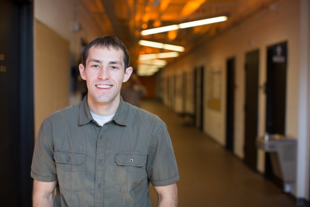 Nuclear science and engineering graduate student Benjamin Magolan  Photo: Susan Young