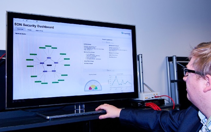 With their visualization software, AISEC researchers can monitor every component in software-defined networking (SDN). 