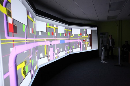 3D is viewed at the Christie-designed Immersive Space at George Brown BIM Lab