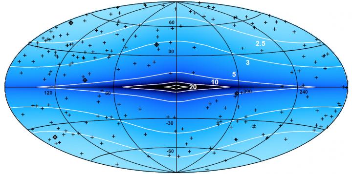 CAPTION A map showing the characteristic values of the 