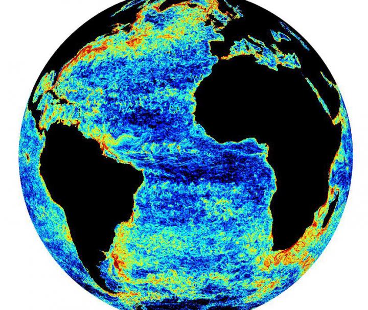 Brown University researchers have made a new insight into how Earth's oceans dissipate turbulence, which could make for better ocean and climate models. The research shows that the bulk of dissipation (shown in red) happens in relatively sparse locales around the globe.  CREDIT Fox-Kemper Lab / Brown University