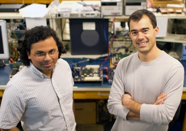 Nirav Dave PhD '11, left, and Myron King.	 Photo: Melanie Gonick