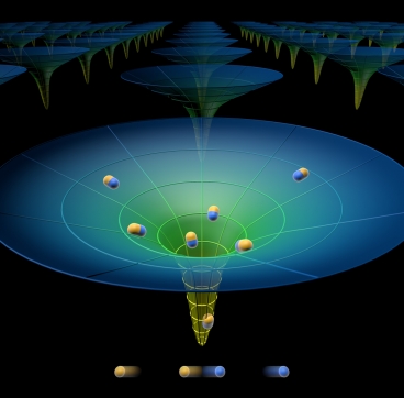 A visualization of the broad-spectrum solar energy funnel.  Image: Yan Liang