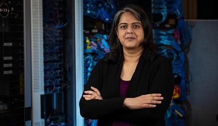 CAPTION Tanu Malik, assistant professor in DePaul University's College of Computing and Digital Media, was awarded a Faculty Early Career Development (CAREER) grant, the National Science Foundation's most prestigious award in support of early-career faculty.  CREDIT DePaul University/Jeff Carrion