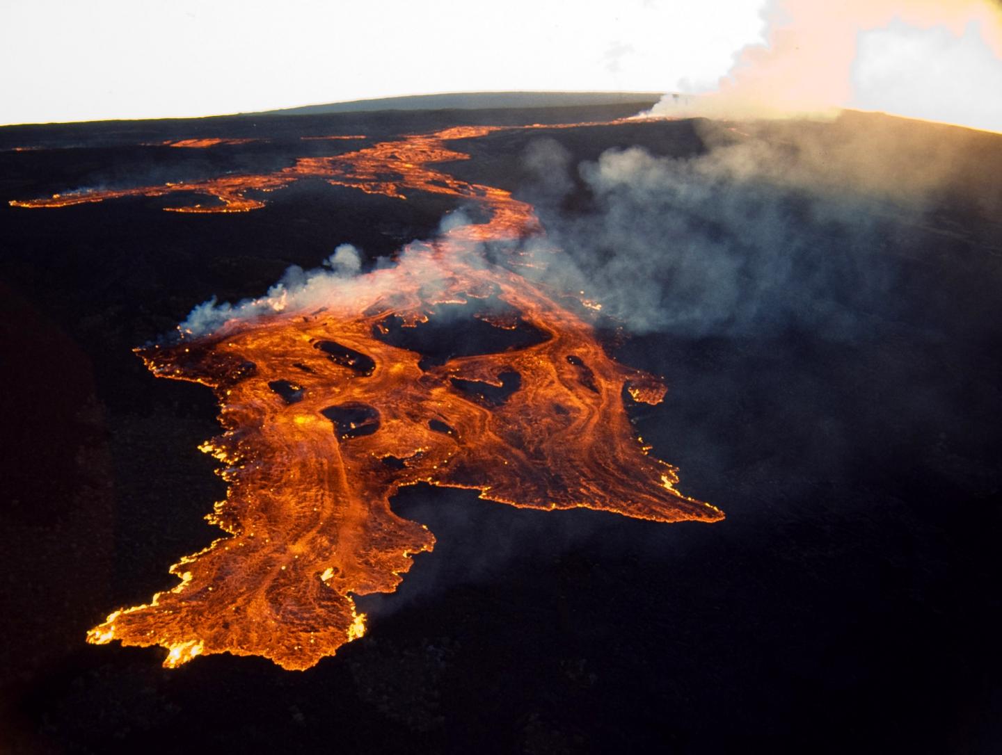 Standing 9 kilometers tall from the base on the seafloor to the summit, Mauna Loa is the largest volcano on Earth.