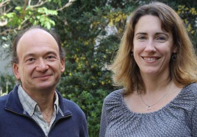 This is Amr El Abbadi (left) and Elizabeth Belding, UCSB Computer Science Researchers.