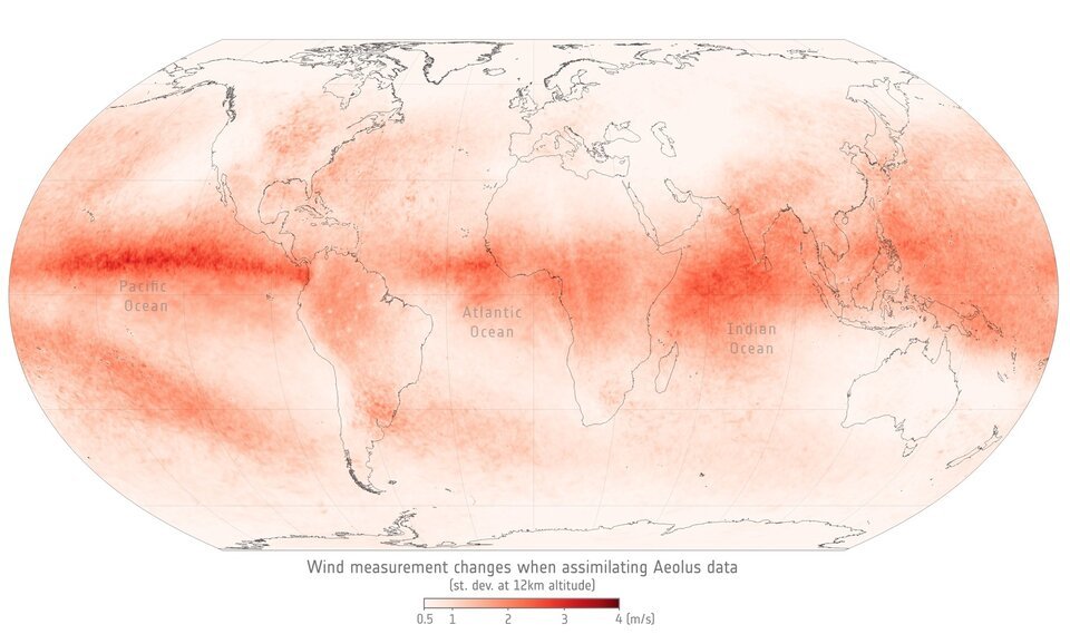 Aeolus improves wind measurements