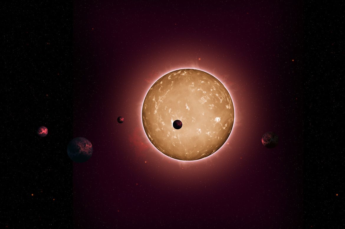 Tiago Campante/Peter Devine via NASA UCLA researchers identified 366 new exoplanets using data from the Kepler Space Telescope, including 18 planetary systems similar to the one illustrated here, Kepler-444, which was previously identified using the telescope.