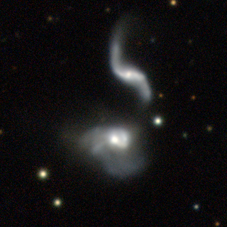 Example of two merging galaxies that were identified by AI in this study.