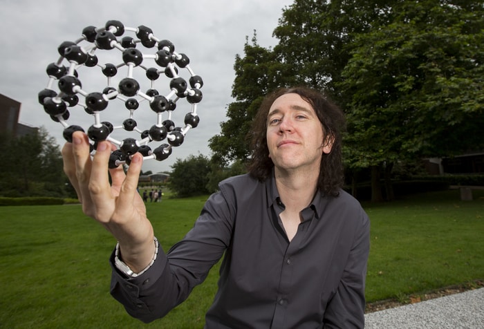 Damien Thompson, Professor in Physics at UL who leads a research team in predictive materials design at the Bernal Institute, made the discovery using state of the art computer simulations performed on the Irish Centre for High-End Computing supercomputer  CREDIT Picture: Alan Place