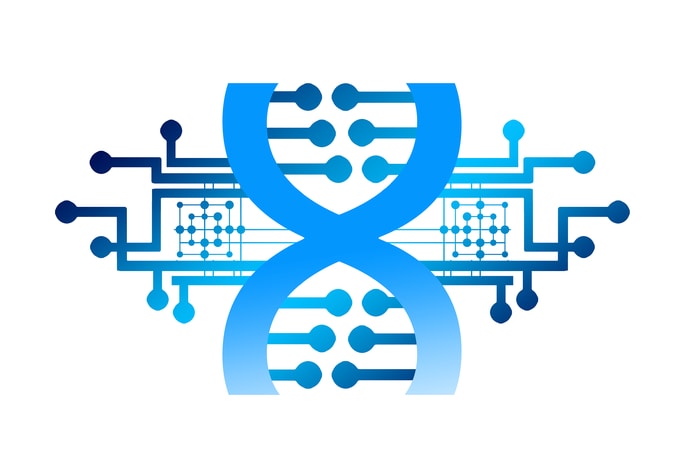 DNA computing, such as the calculations performed by the novel DNA-based microchip, has the potential to execute complex mathematical functions more easily than conventional electronic computers can.  CREDIT Gerd Altmann from Pixabay