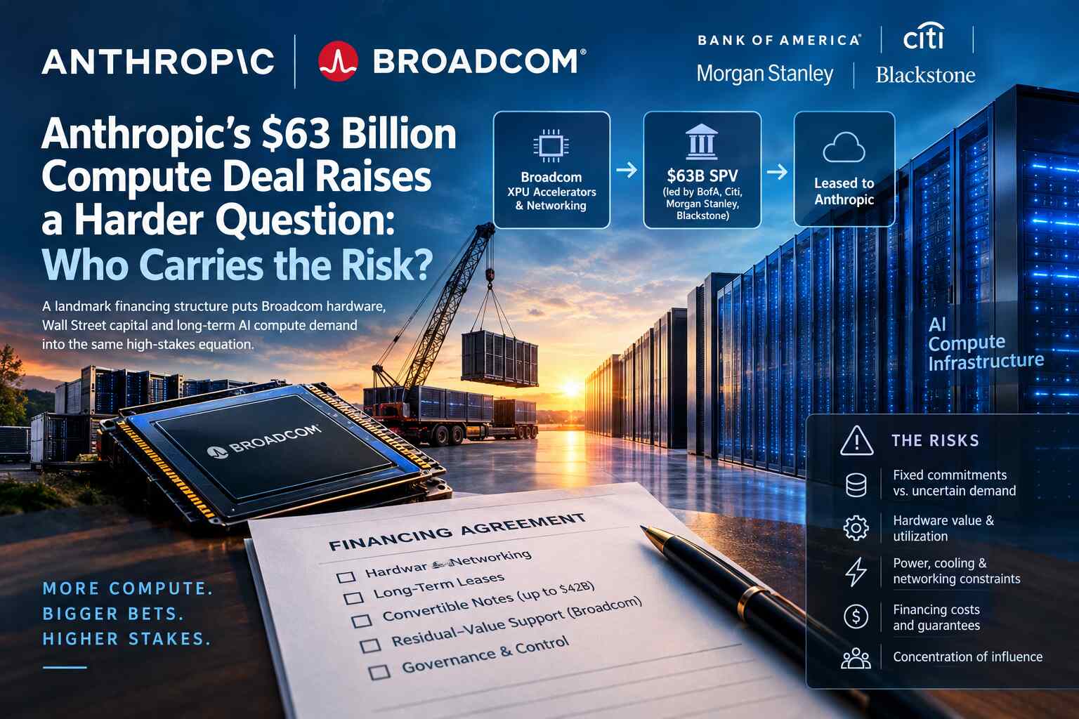 Anthropic’s $63 billion compute deal raises a harder question: Who carries the risk?