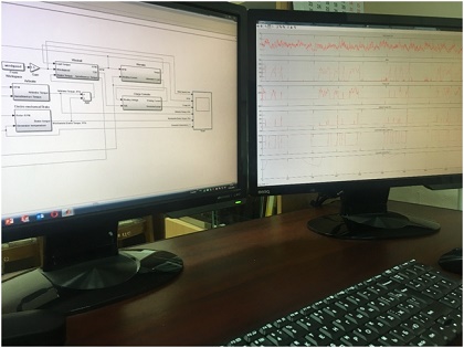 SuperComputer modeling using the created mathematical model of the wind turbine.