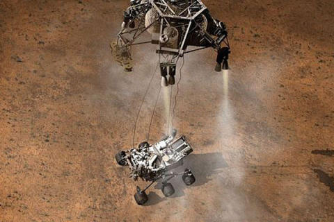 Artist rendering of NASA's mobile science laboratory Curiosity (Photo: Business Wire)