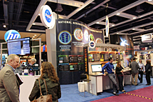 The NASA booth at SC11. Photo by Jarrett Cohen