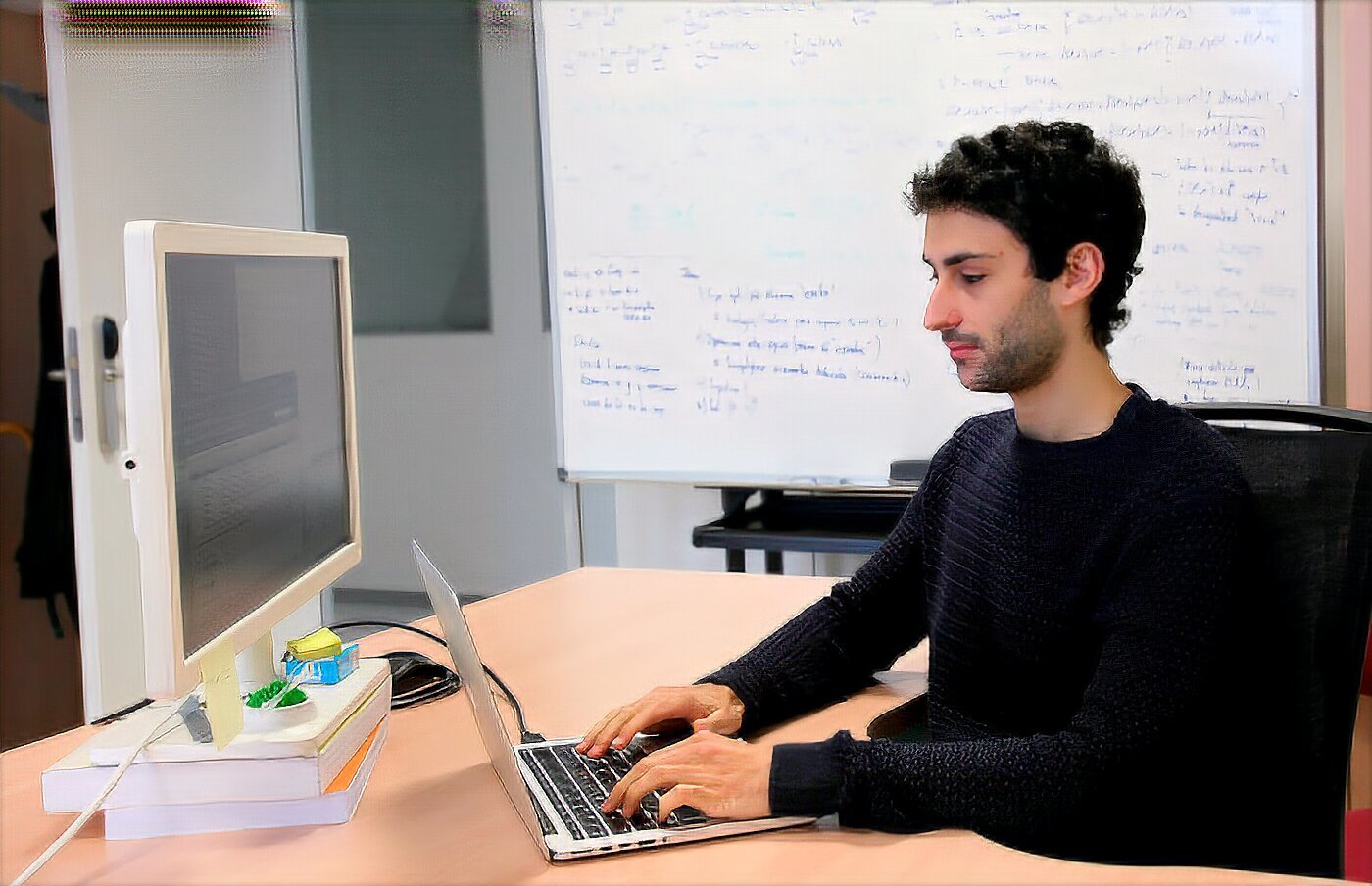 CAPTION Jon Vadillo, in his office at the University of The Basque Country.  CREDIT Nagore Iraola. UPV/EHU